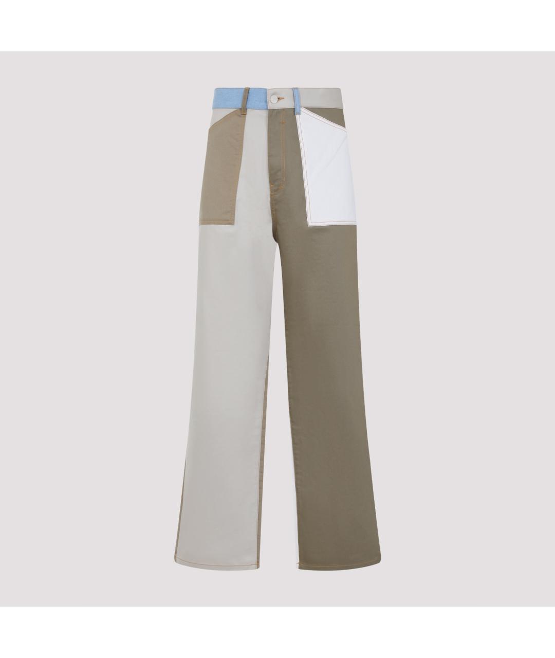 GIVENCHY Мульти хлопковые повседневные брюки, фото 2