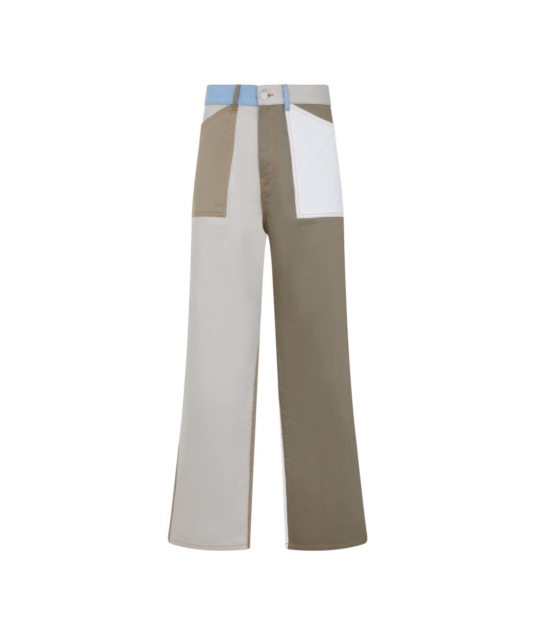 GIVENCHY Мульти хлопковые повседневные брюки, фото 1