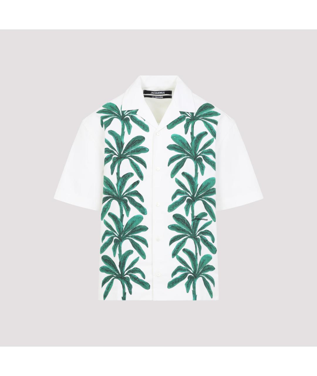 JACQUEMUS Белая хлопковая кэжуал рубашка, фото 2
