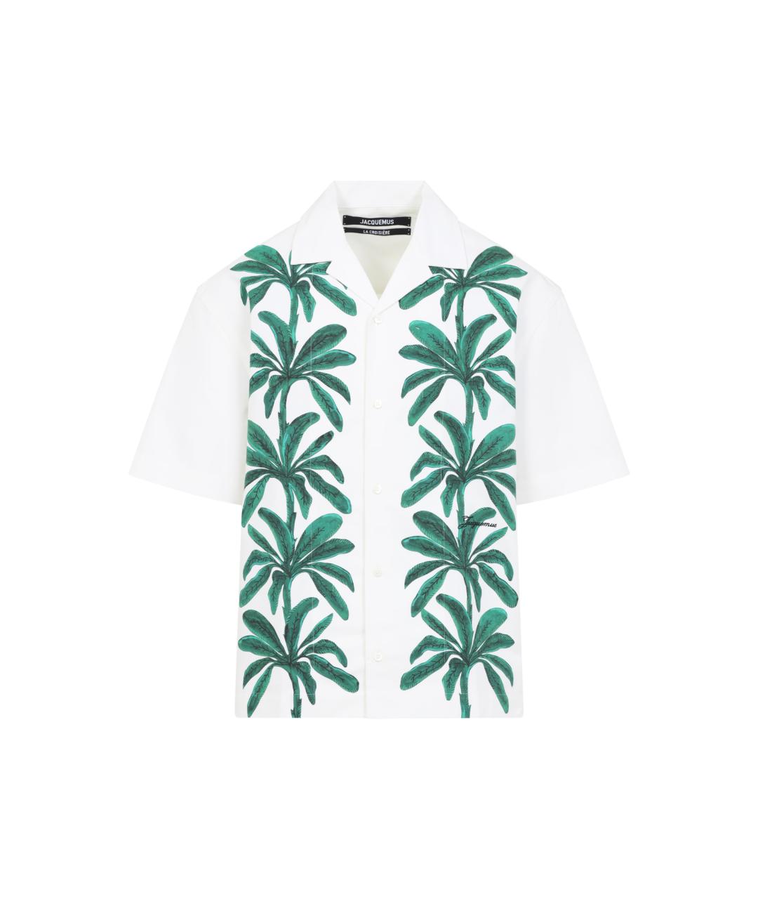JACQUEMUS Белая хлопковая кэжуал рубашка, фото 1