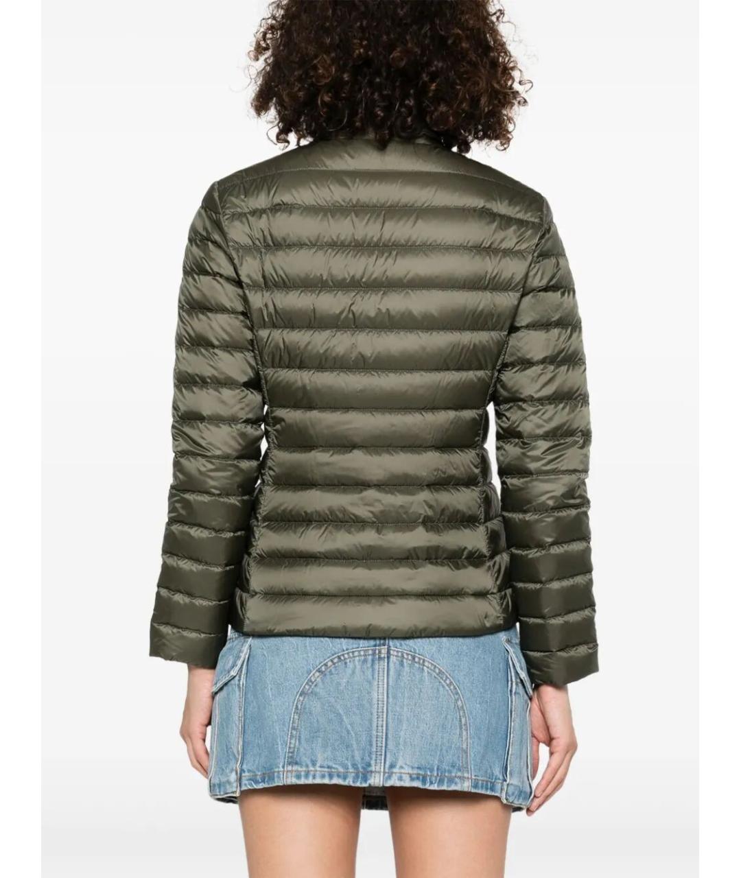 MONCLER Зеленая полиамидовая куртка, фото 4