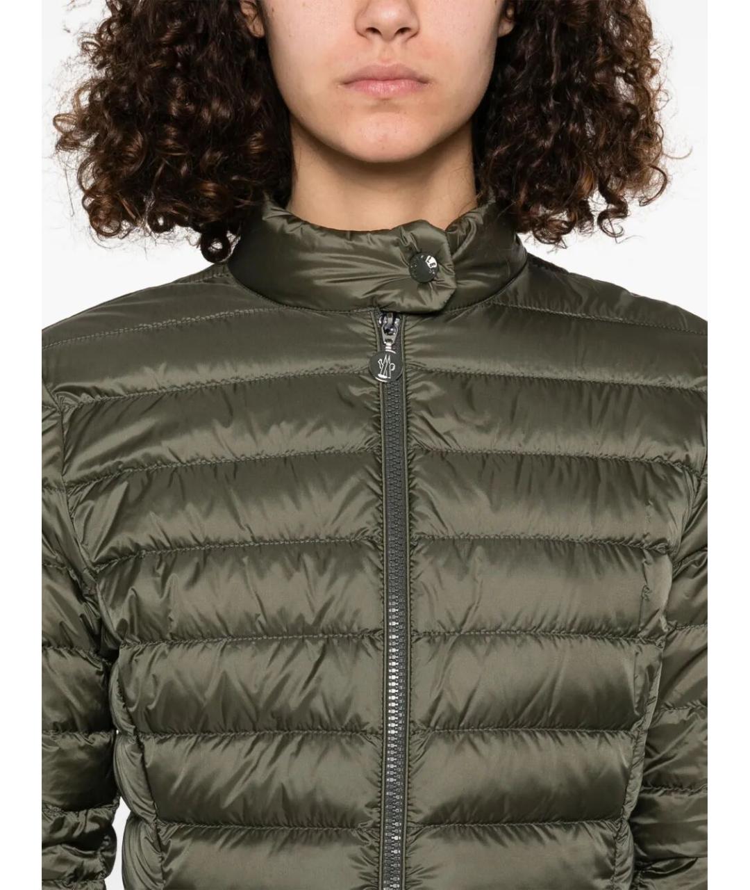 MONCLER Зеленая полиамидовая куртка, фото 5