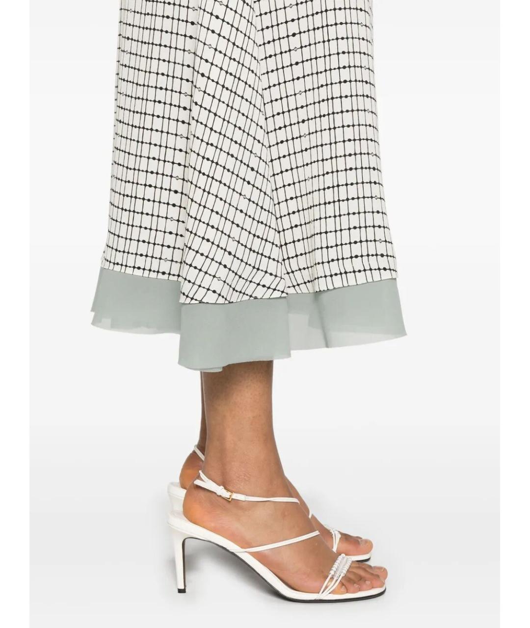 FENDI Белое шелковое повседневное платье, фото 5