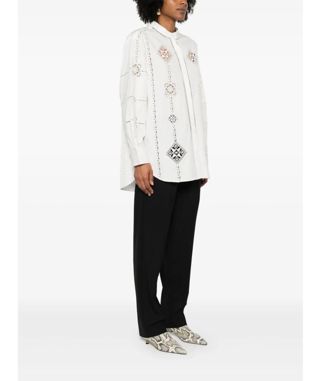 ISABEL MARANT Белая хлопковая рубашка, фото 4