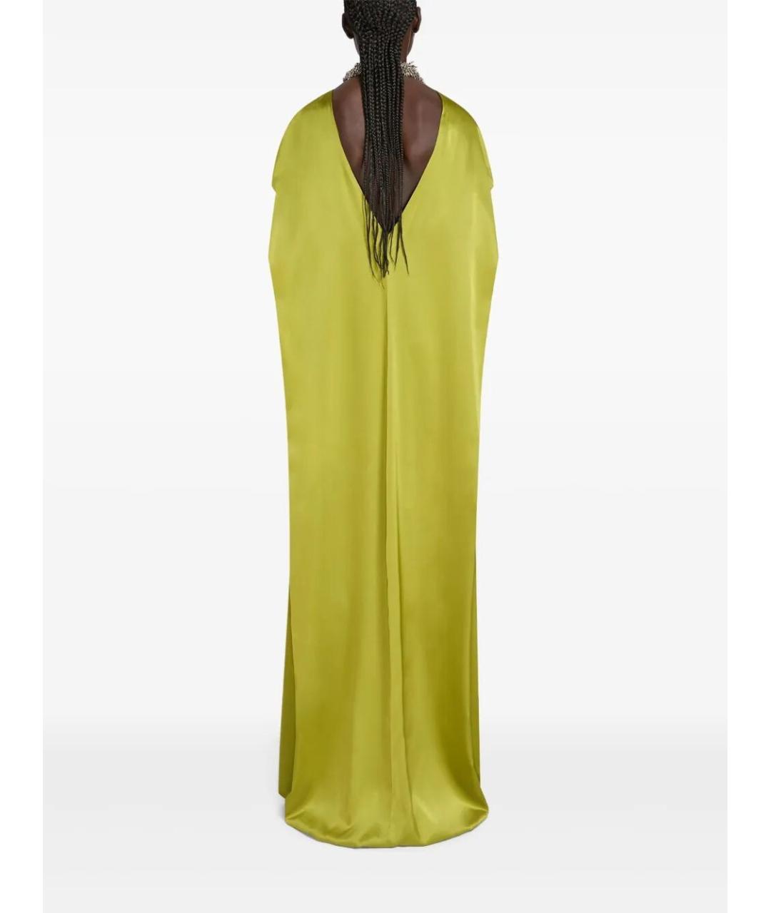 DRIES VAN NOTEN Зеленые шелковое повседневное платье, фото 4