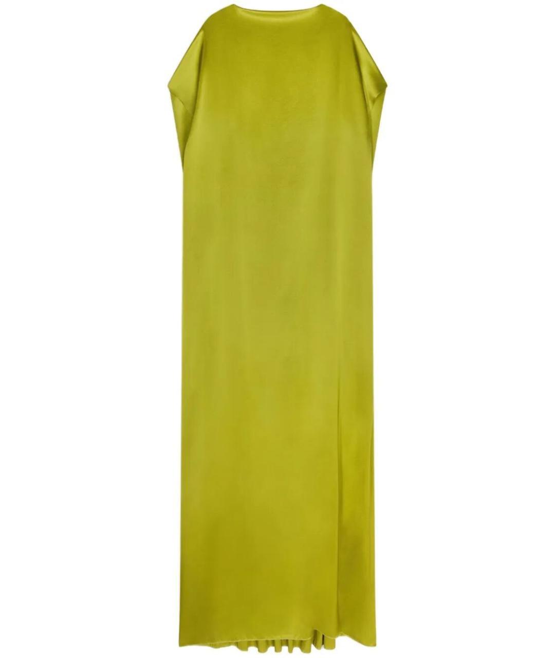 DRIES VAN NOTEN Зеленые шелковое повседневное платье, фото 1