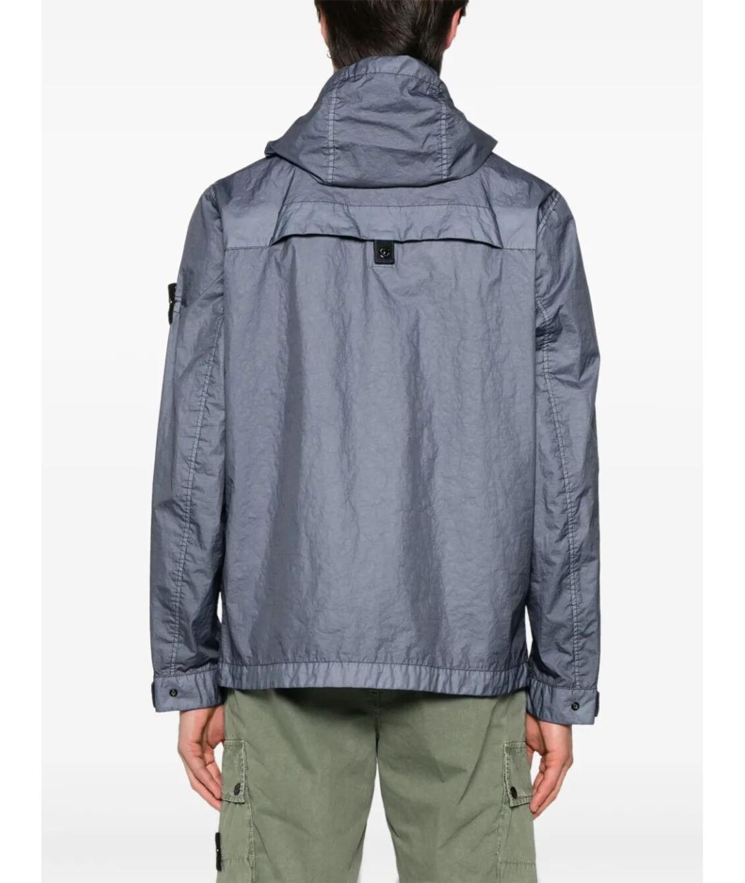 STONE ISLAND Синяя полиамидовая куртка, фото 3
