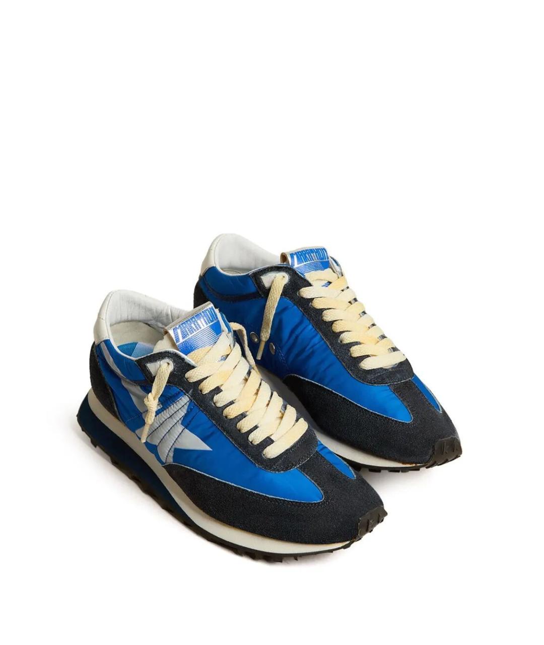 GOLDEN GOOSE DELUXE BRAND Синие синтетические низкие кроссовки / кеды, фото 3