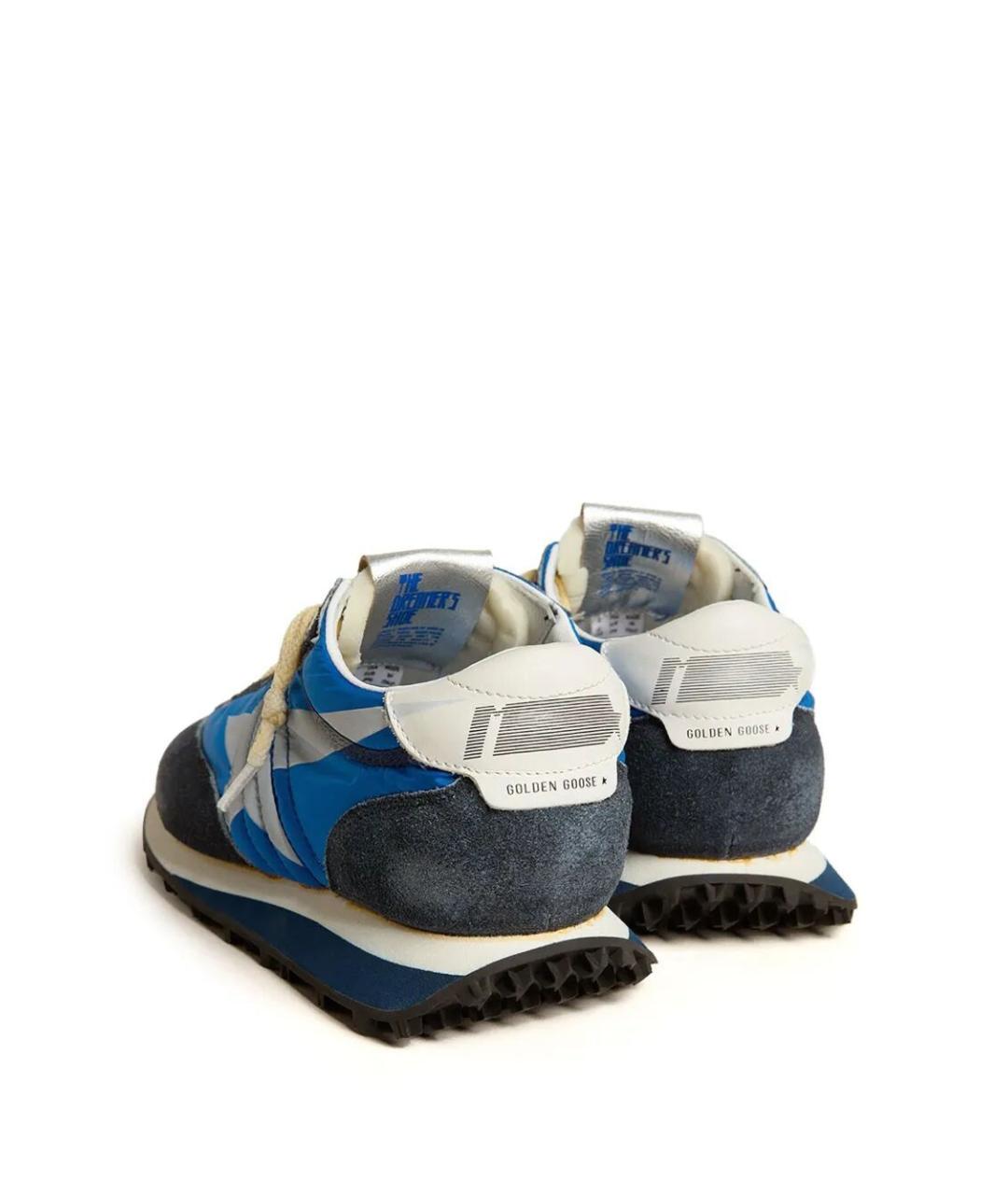 GOLDEN GOOSE DELUXE BRAND Синие синтетические низкие кроссовки / кеды, фото 4