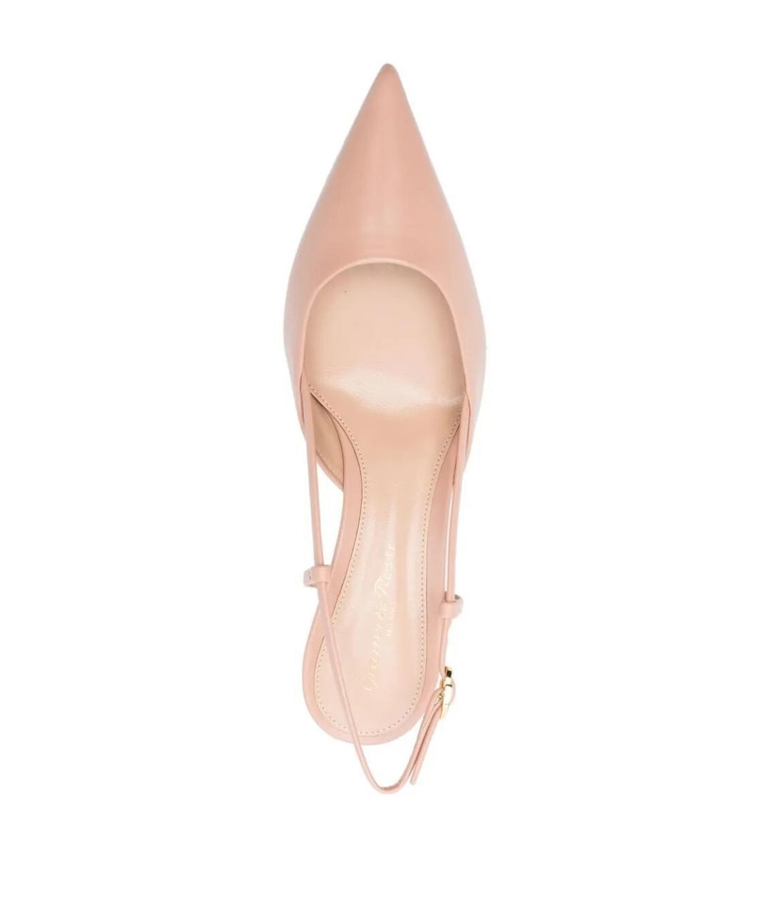 GIANVITO ROSSI Розовые кожаные туфли, фото 3