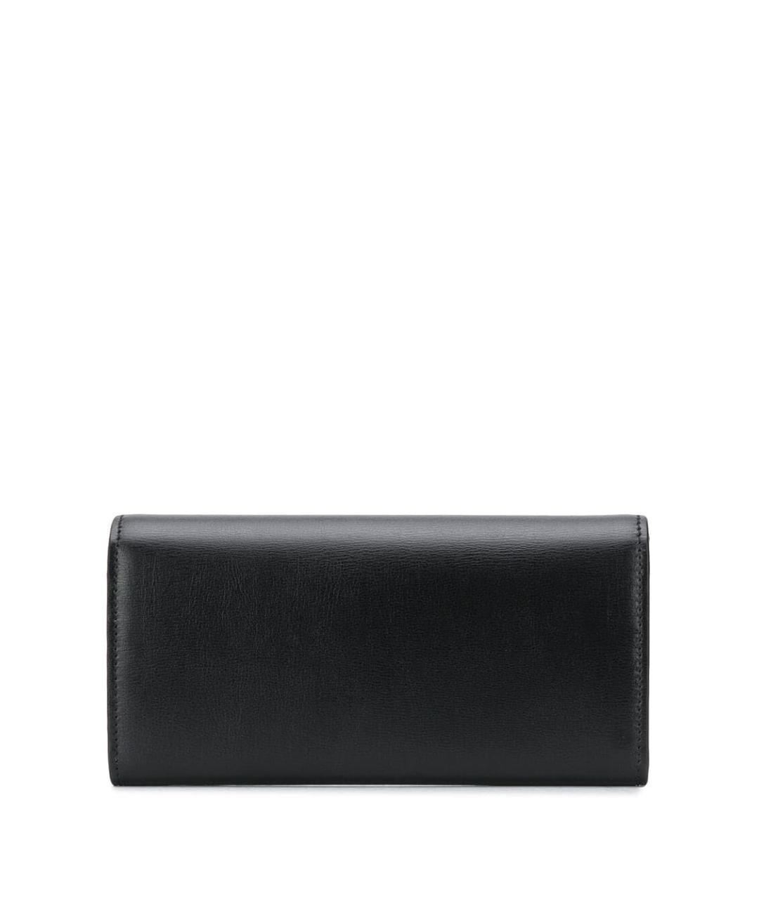 FERRAGAMO Черный кожаный кошелек, фото 3