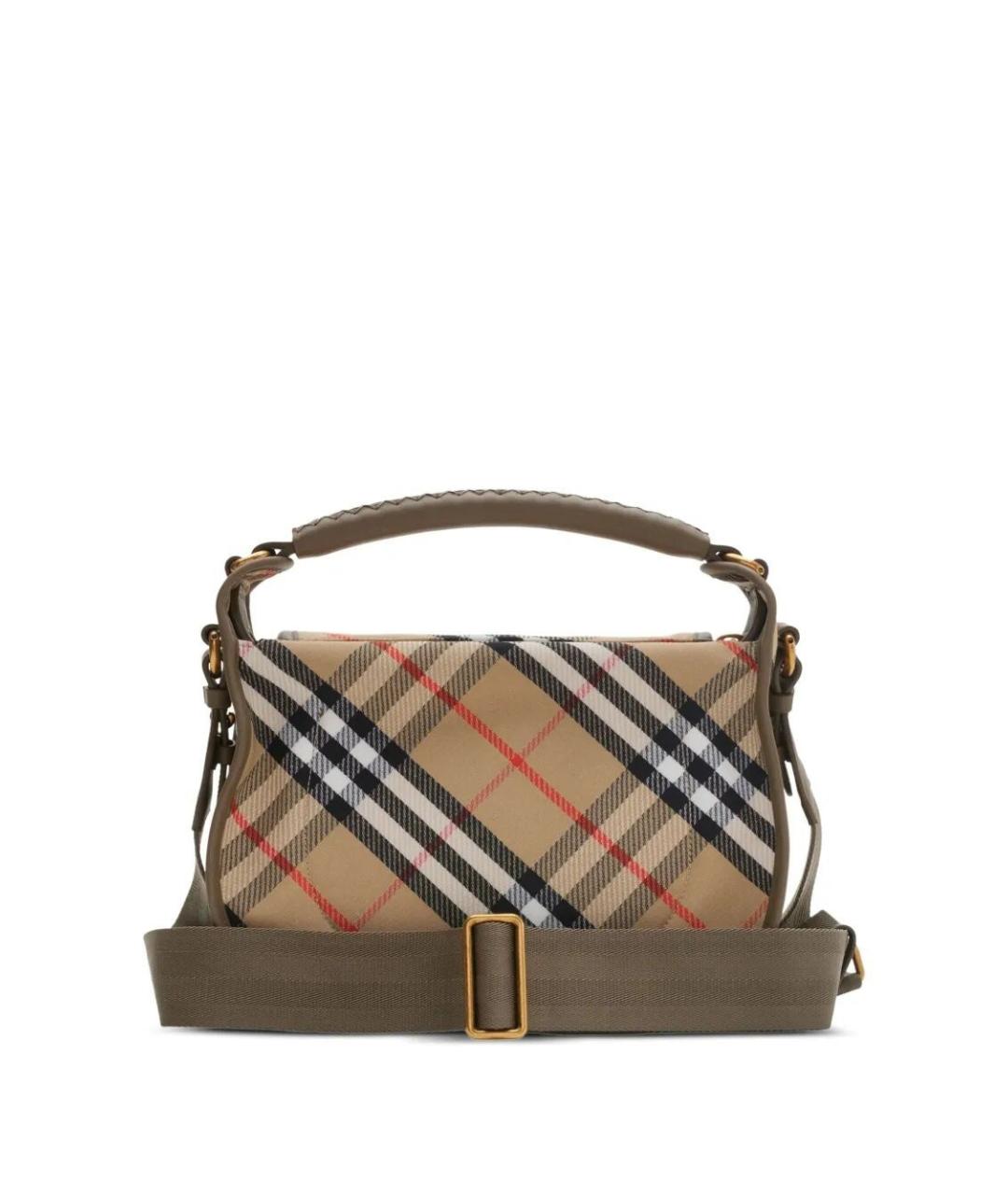 BURBERRY Мульти тканевая сумка с короткими ручками, фото 4