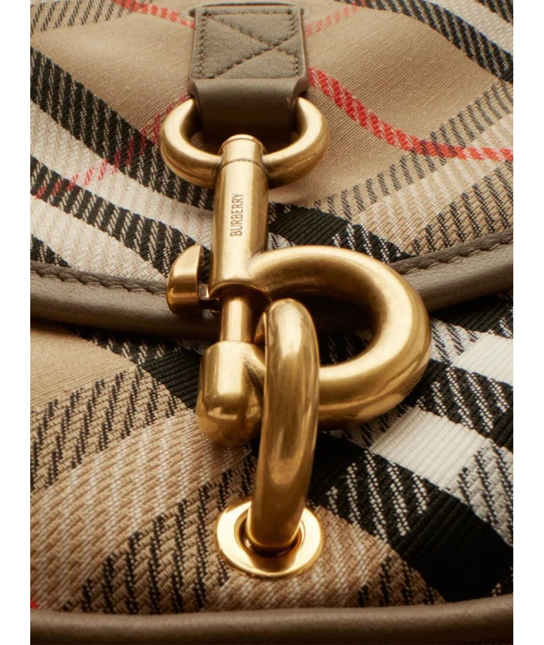 BURBERRY Мульти тканевая сумка с короткими ручками, фото 5