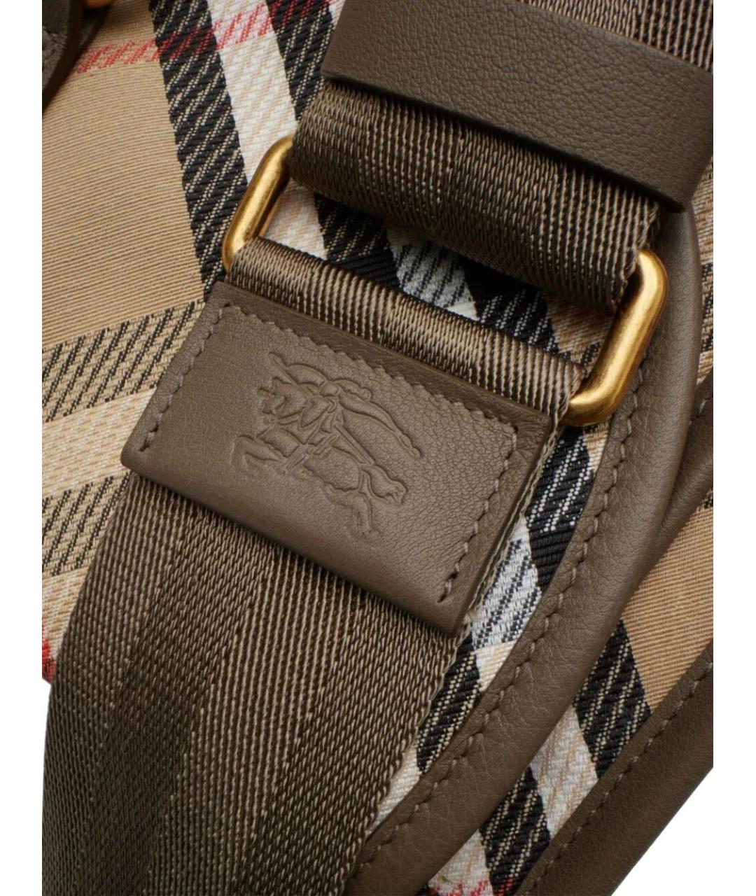 BURBERRY Мульти тканевая сумка с короткими ручками, фото 3