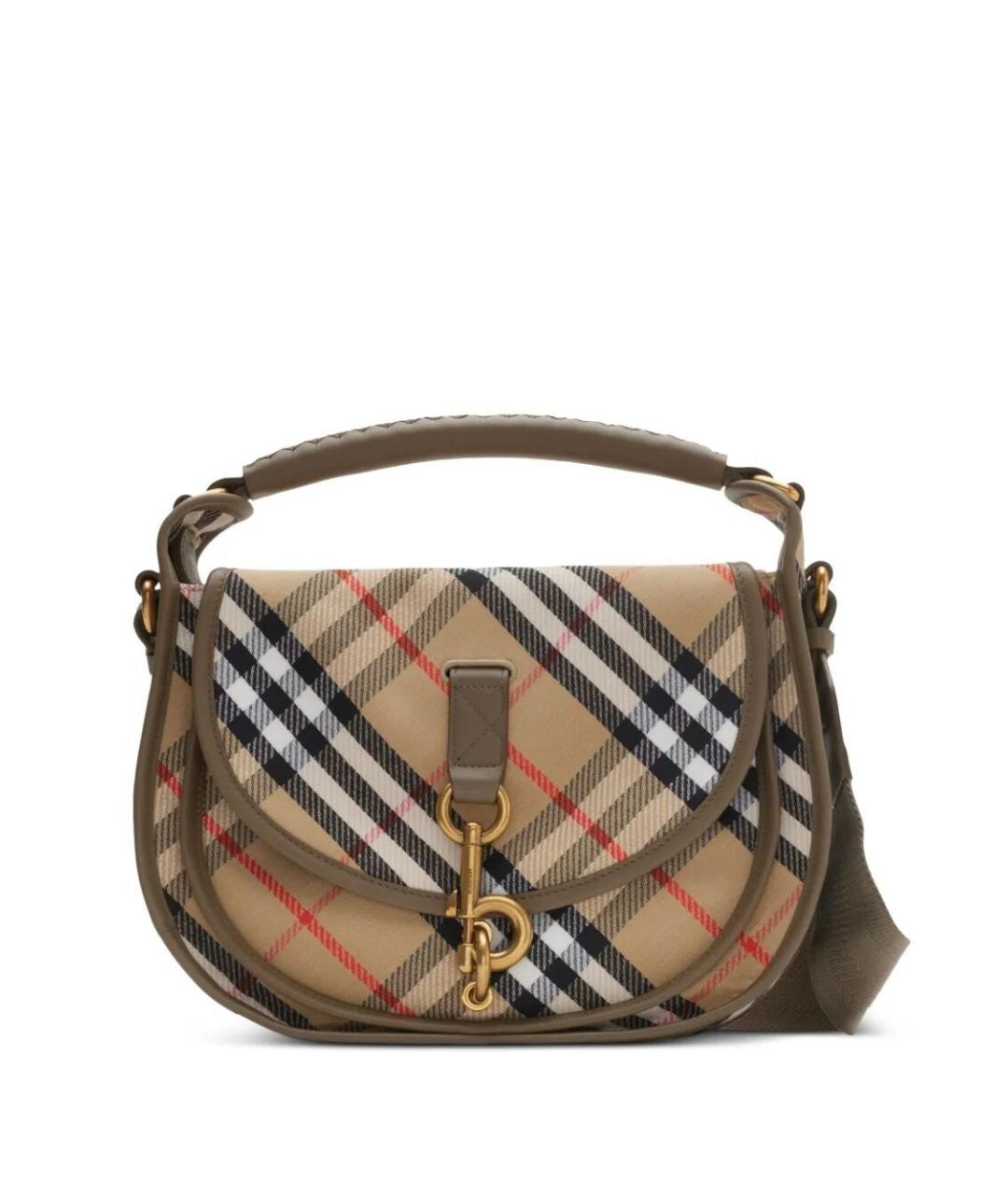 BURBERRY Мульти тканевая сумка с короткими ручками, фото 1