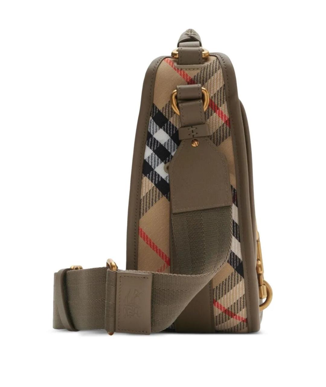 BURBERRY Мульти тканевая сумка с короткими ручками, фото 2