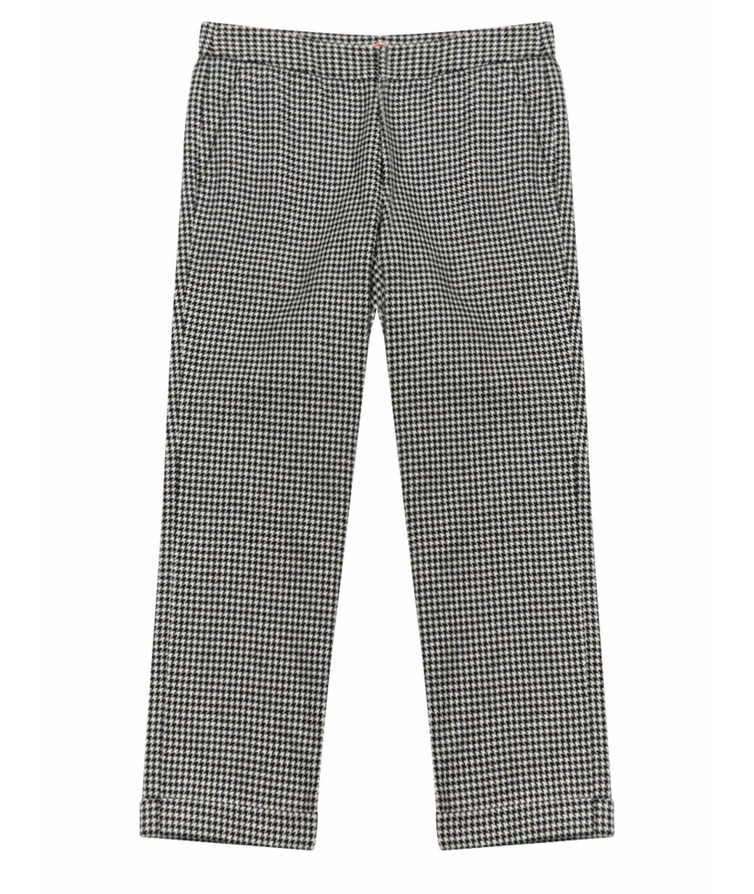 MSGM Мульти шерстяные прямые брюки, фото 1
