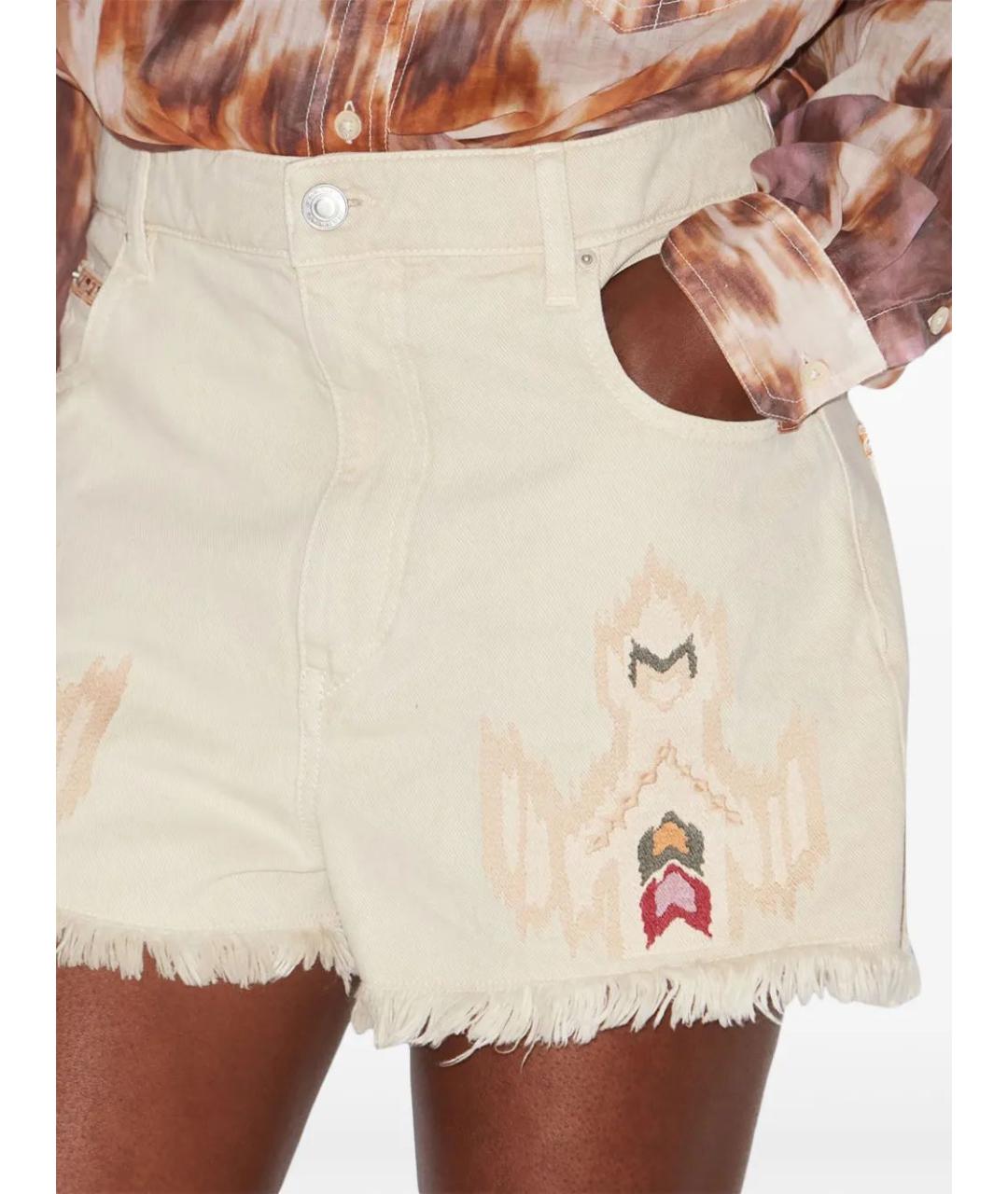 ISABEL MARANT ETOILE Мульти хлопковые прямые брюки, фото 5