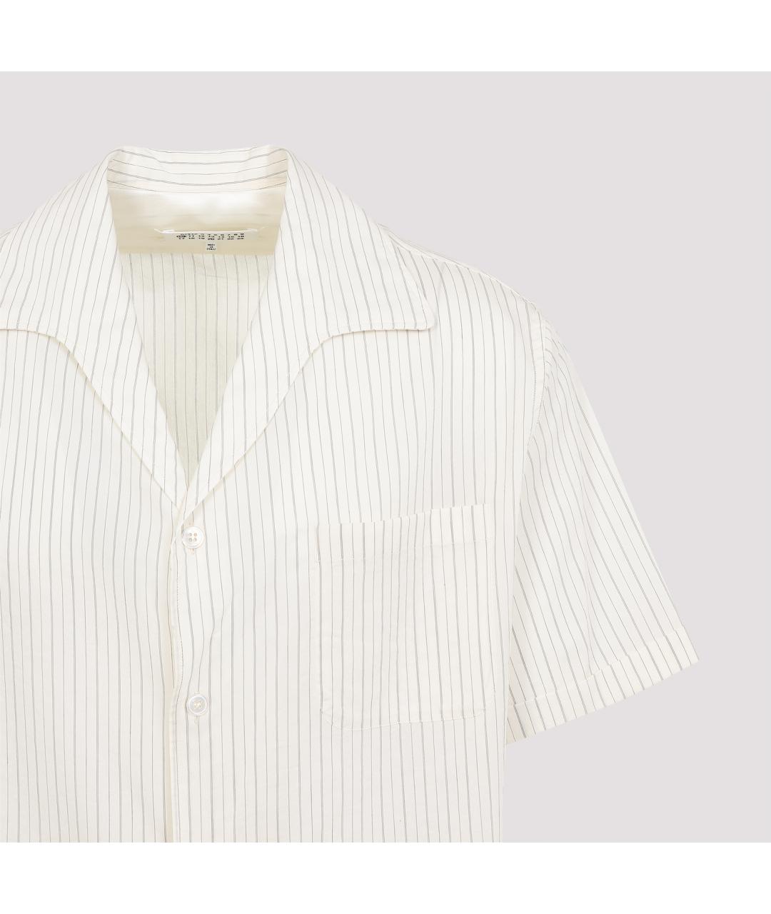MAISON MARGIELA Белая хлопковая кэжуал рубашка, фото 4