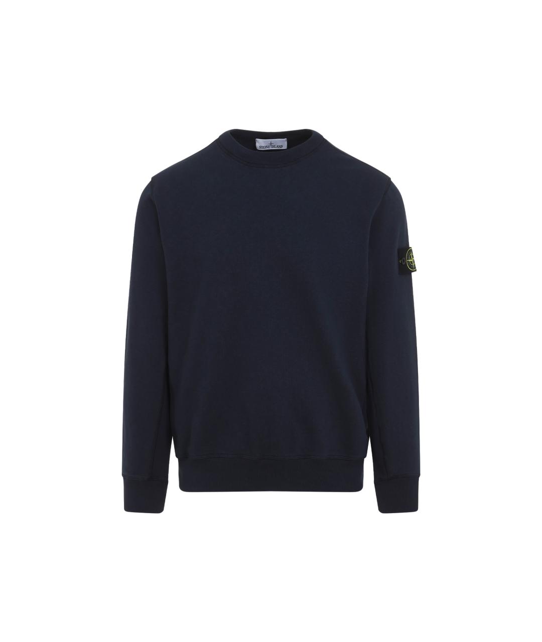 STONE ISLAND Синий хлопковый джемпер / свитер, фото 1