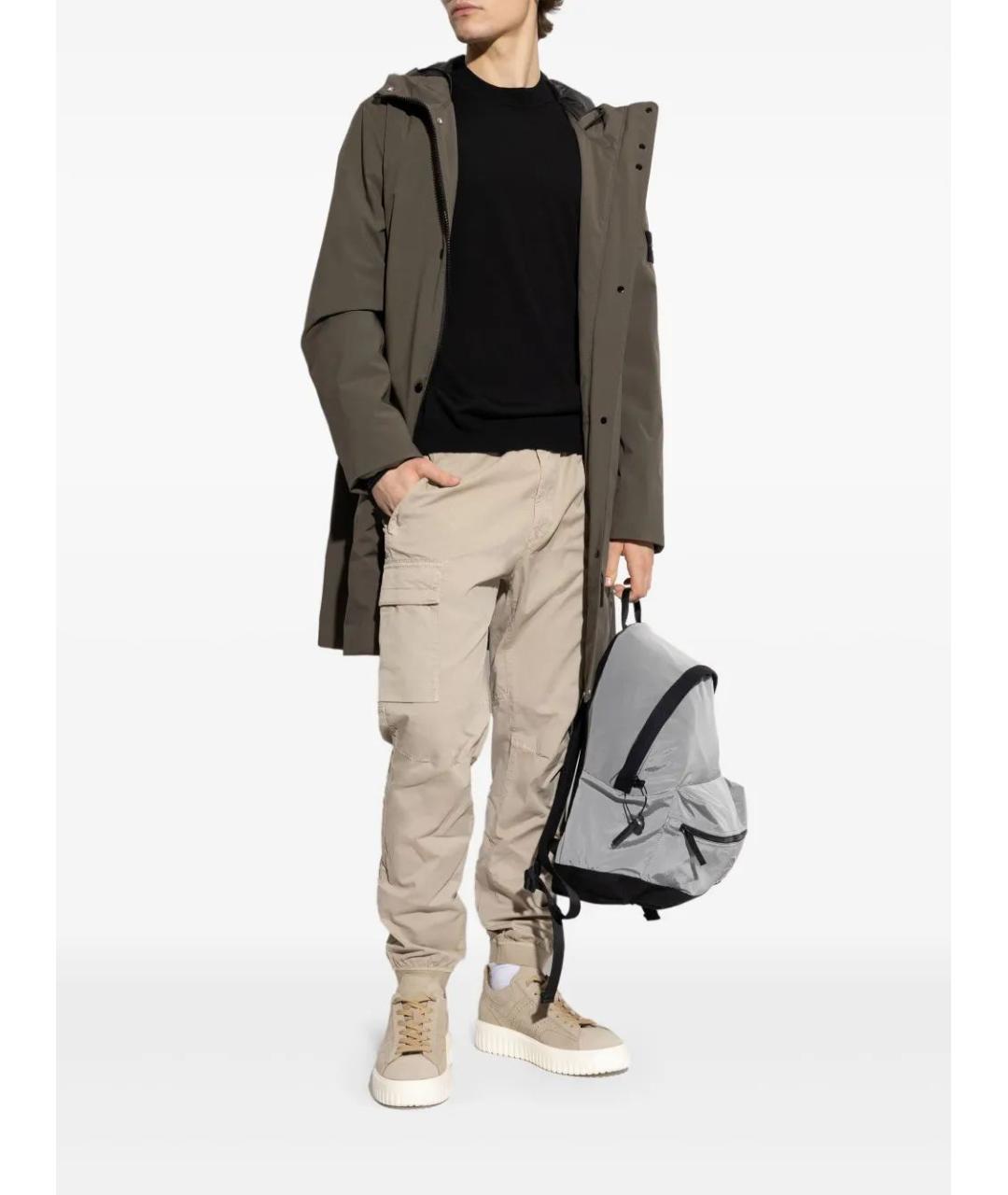 STONE ISLAND Черный шерстяной джемпер / свитер, фото 2