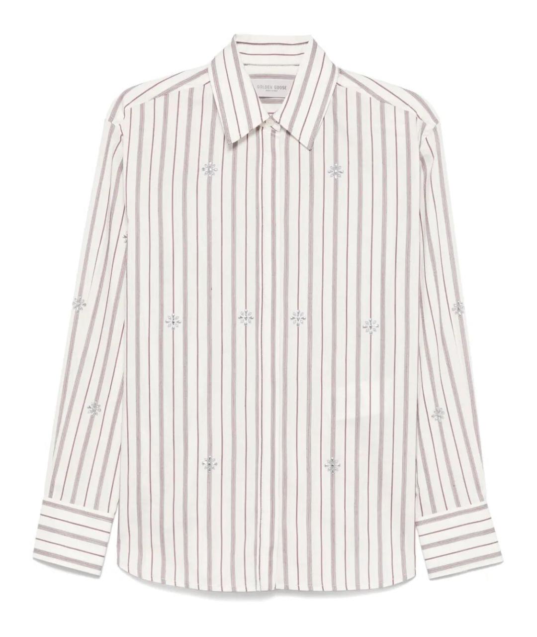 GOLDEN GOOSE DELUXE BRAND Белая хлопковая рубашка, фото 1