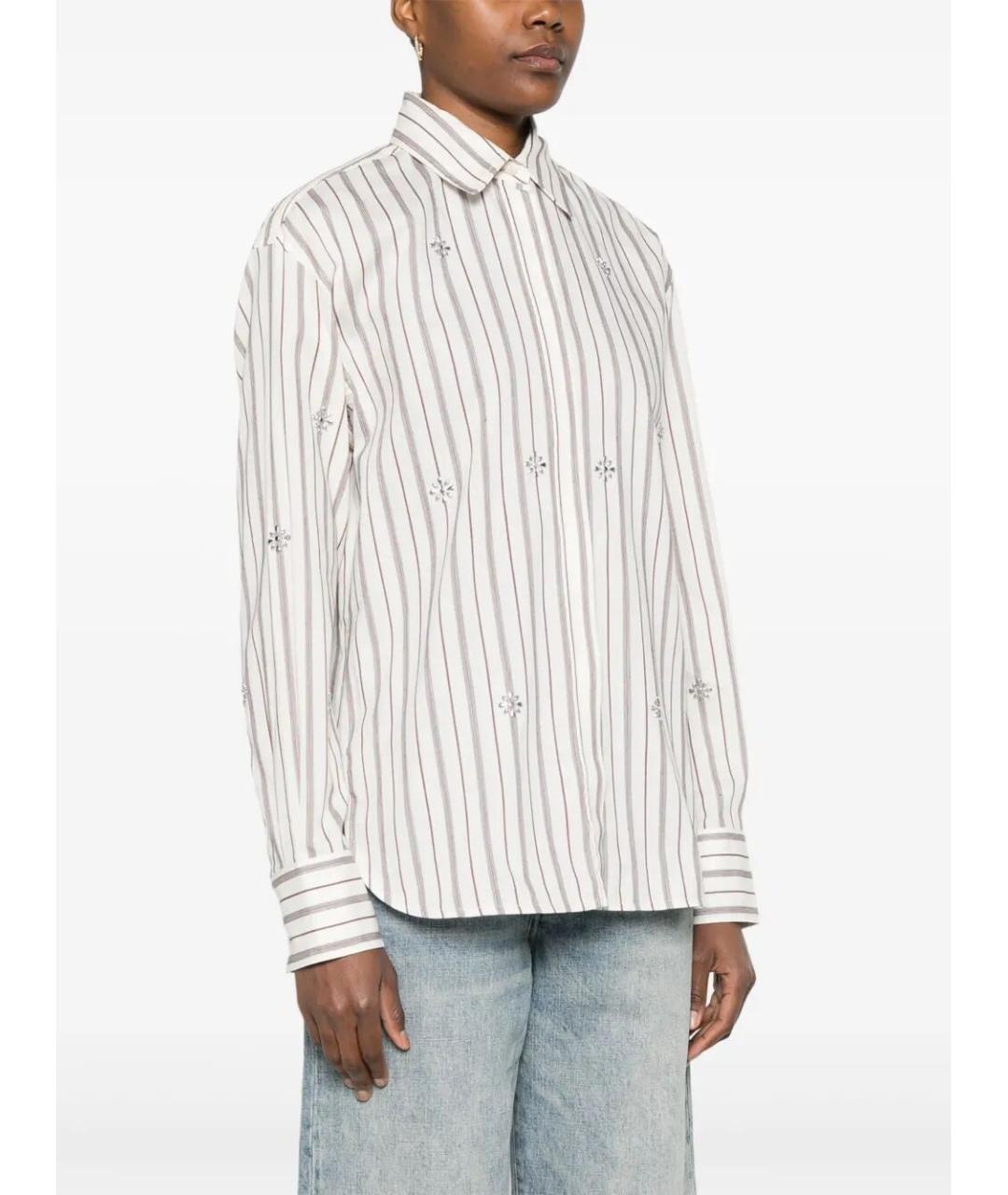 GOLDEN GOOSE DELUXE BRAND Белая хлопковая рубашка, фото 2