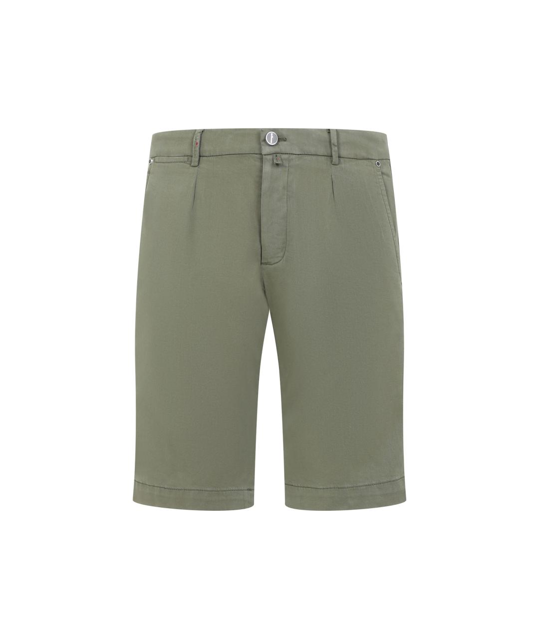 KITON Зеленые вискозные шорты, фото 1