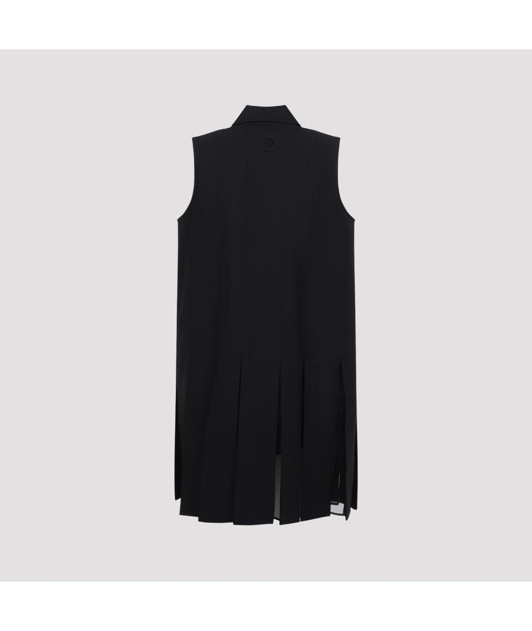 MONCLER Черное хлопковое повседневное платье, фото 3