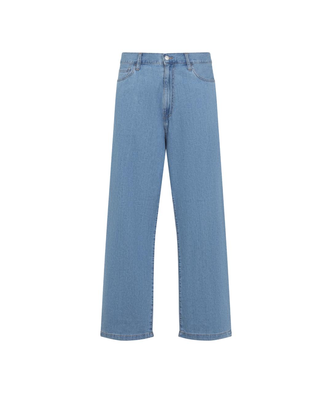 CARHARTT WIP Голубые хлопковые повседневные брюки, фото 1