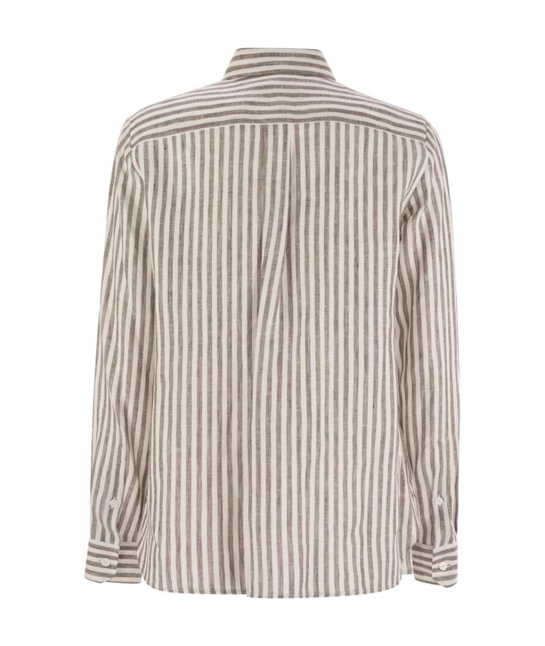 WEEKEND MAX MARA Коричневая льняная рубашка, фото 2
