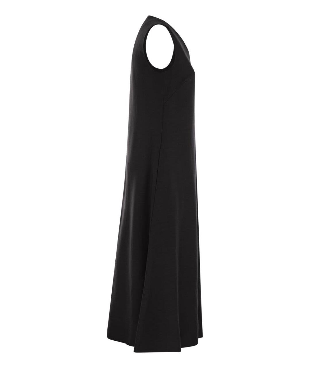 WEEKEND MAX MARA Черное вискозное повседневное платье, фото 3