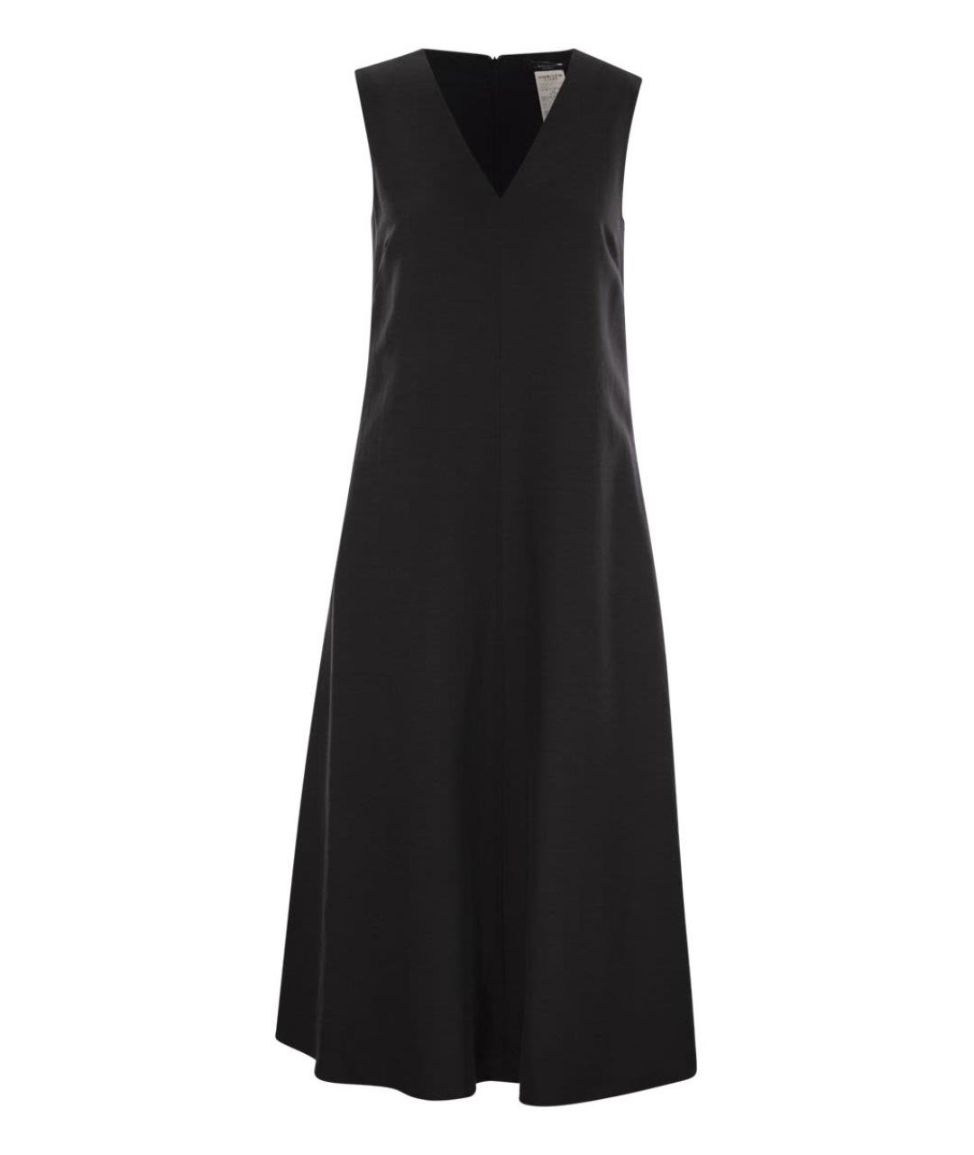 WEEKEND MAX MARA Черное вискозное повседневное платье, фото 1