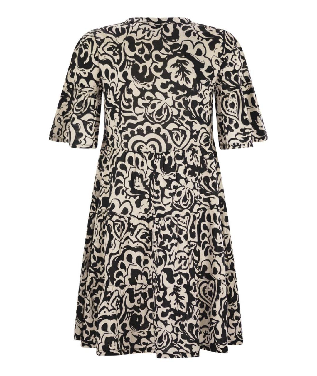 WEEKEND MAX MARA Черное хлопковое повседневное платье, фото 2
