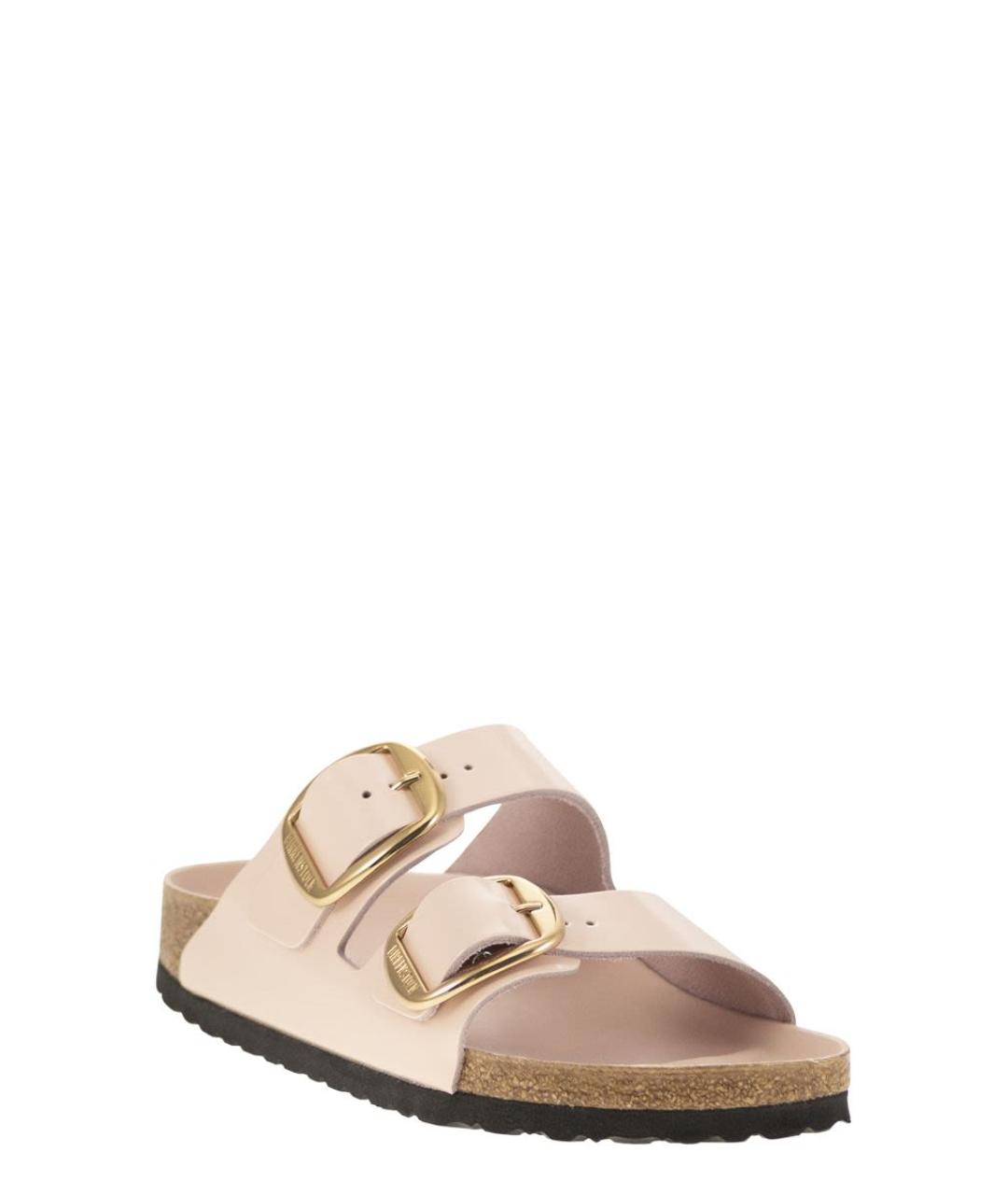 BIRKENSTOCK Розовые кожаные шлепанцы, фото 2