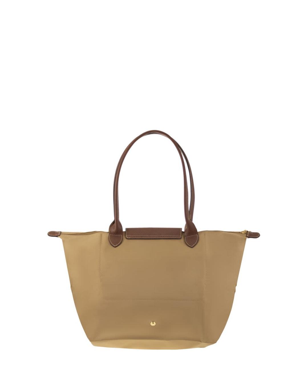 LONGCHAMP Бежевая тканевая сумка тоут, фото 2