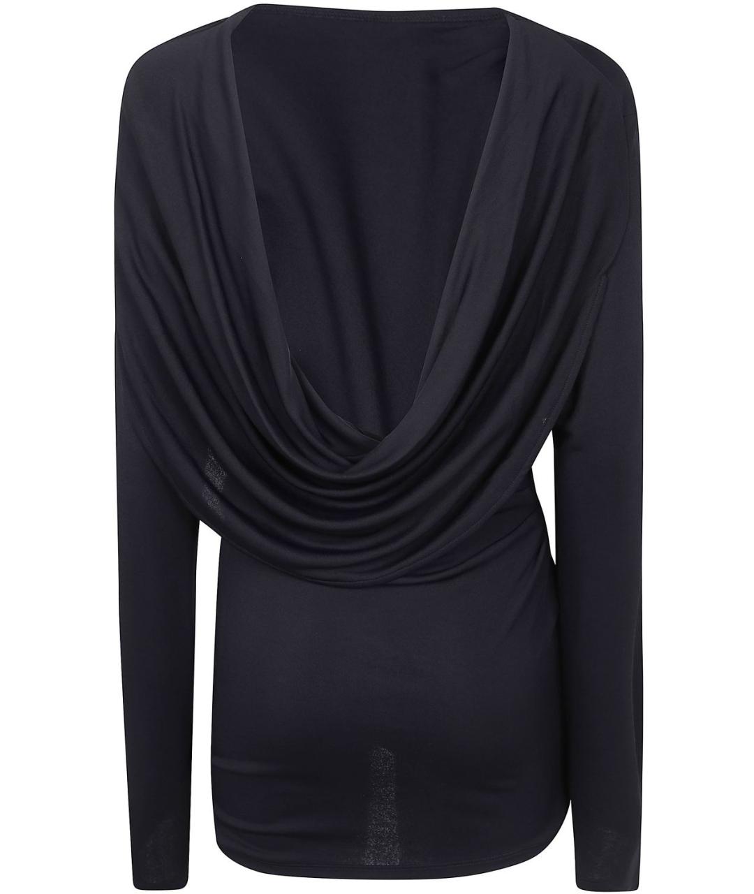 JACQUEMUS Черное вискозное коктейльное платье, фото 2