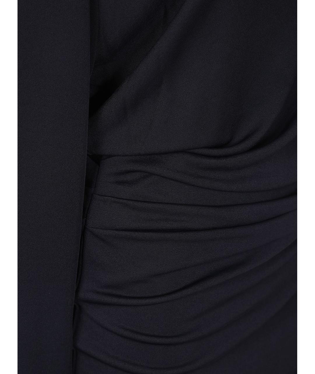 JACQUEMUS Черное вискозное коктейльное платье, фото 3