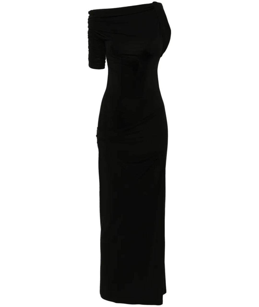 JACQUEMUS Черное вискозное вечернее платье, фото 1