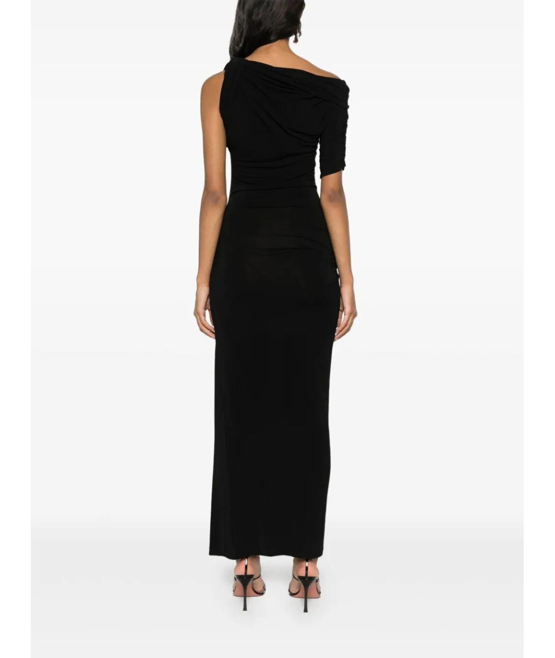 JACQUEMUS Черное вискозное вечернее платье, фото 3