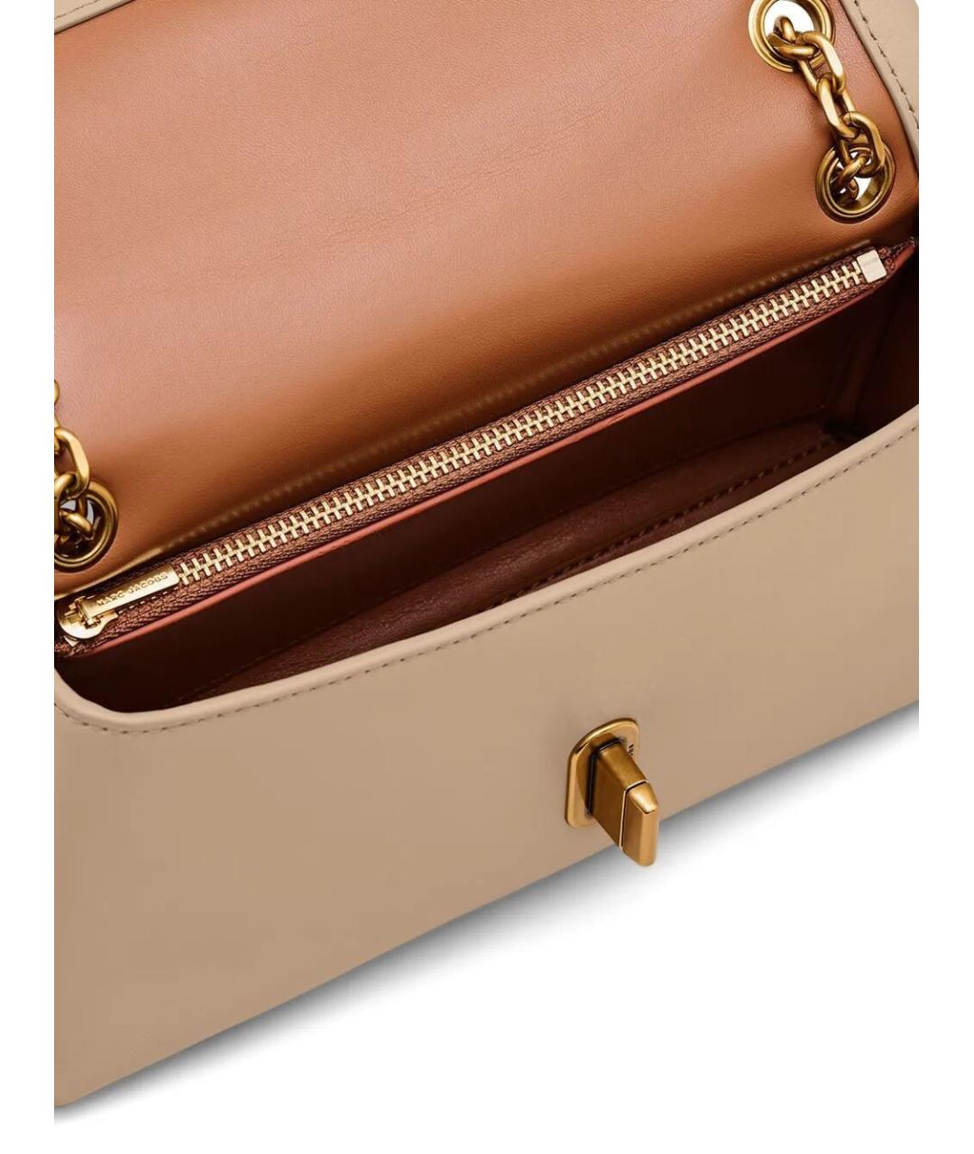 MARC JACOBS Бежевый кожаный кошелек, фото 2