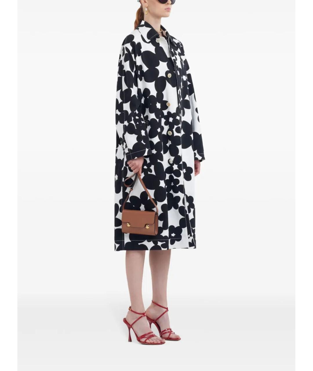 MARNI Черное хлопковое пальто, фото 4