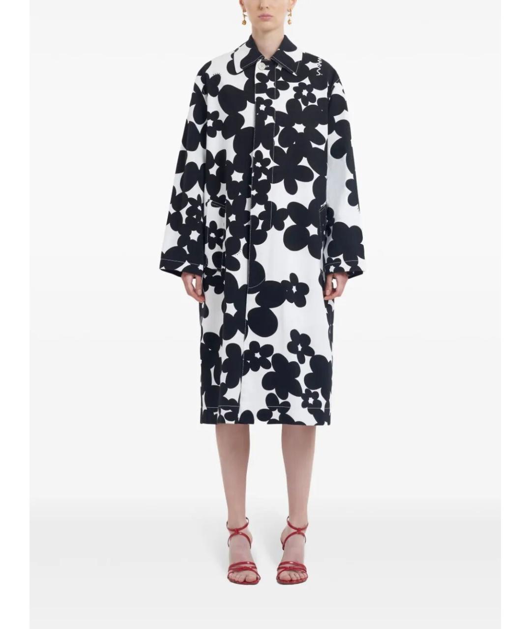 MARNI Черное хлопковое пальто, фото 5