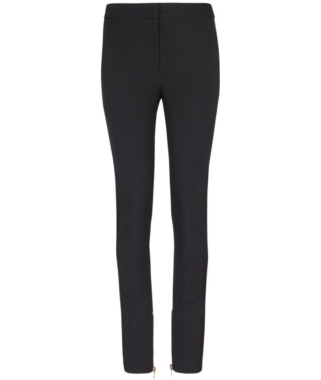 BALMAIN Черные шерстяные брюки узкие, фото 1
