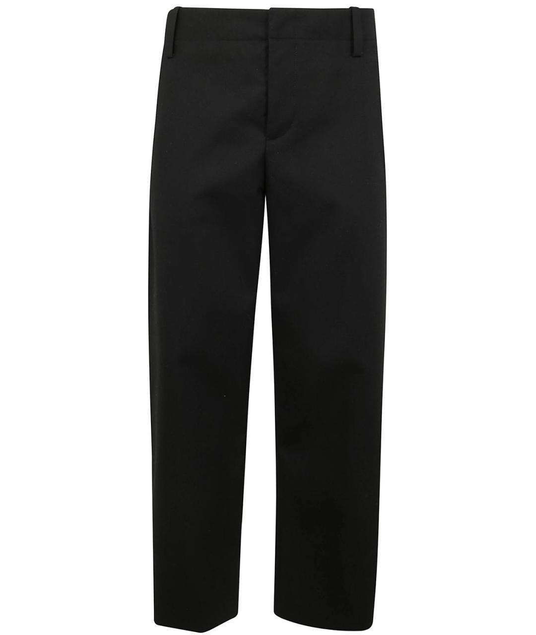 JACQUEMUS Черные хлопковые повседневные брюки, фото 1