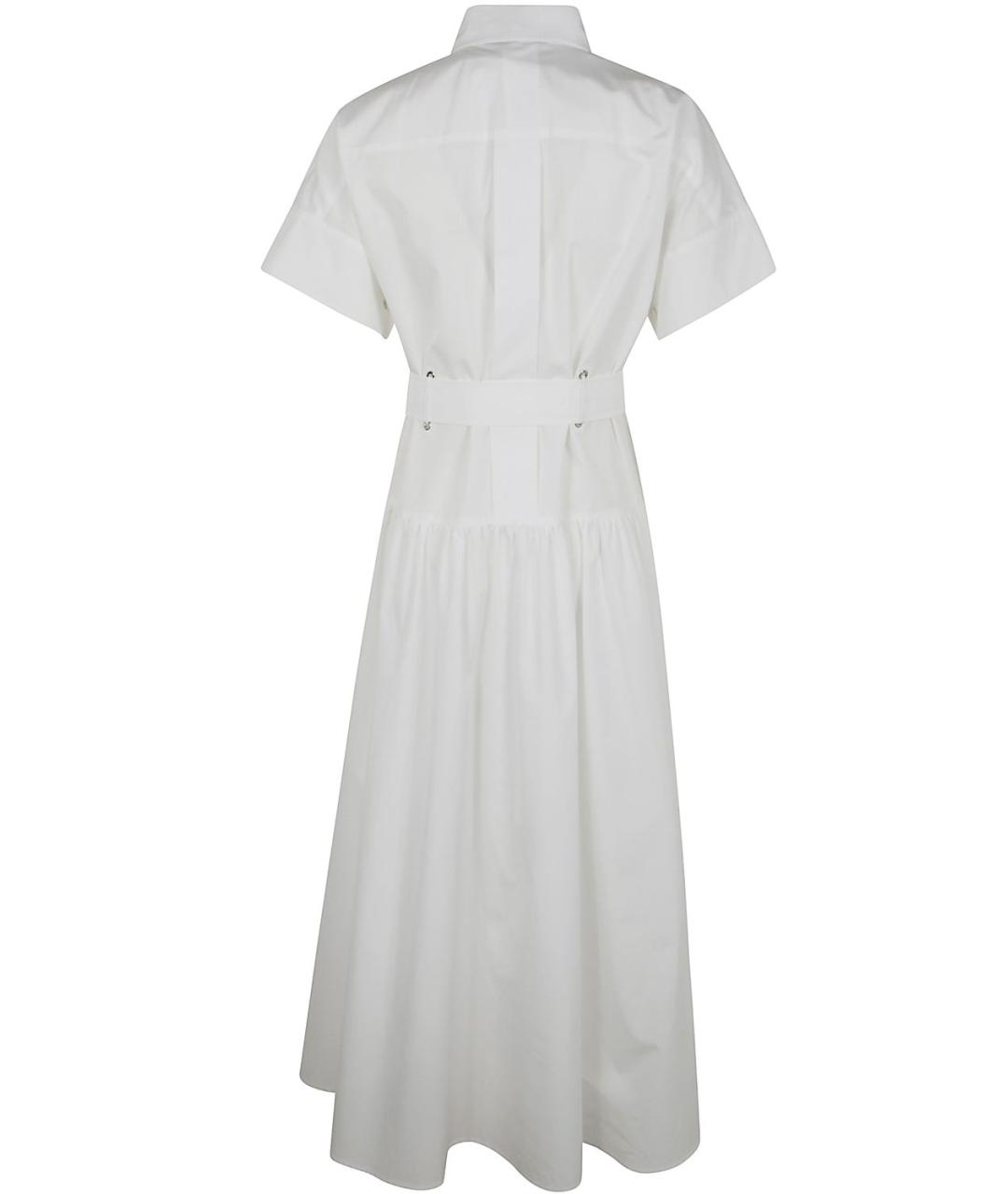 MAX MARA Белое хлопковое повседневное платье, фото 2