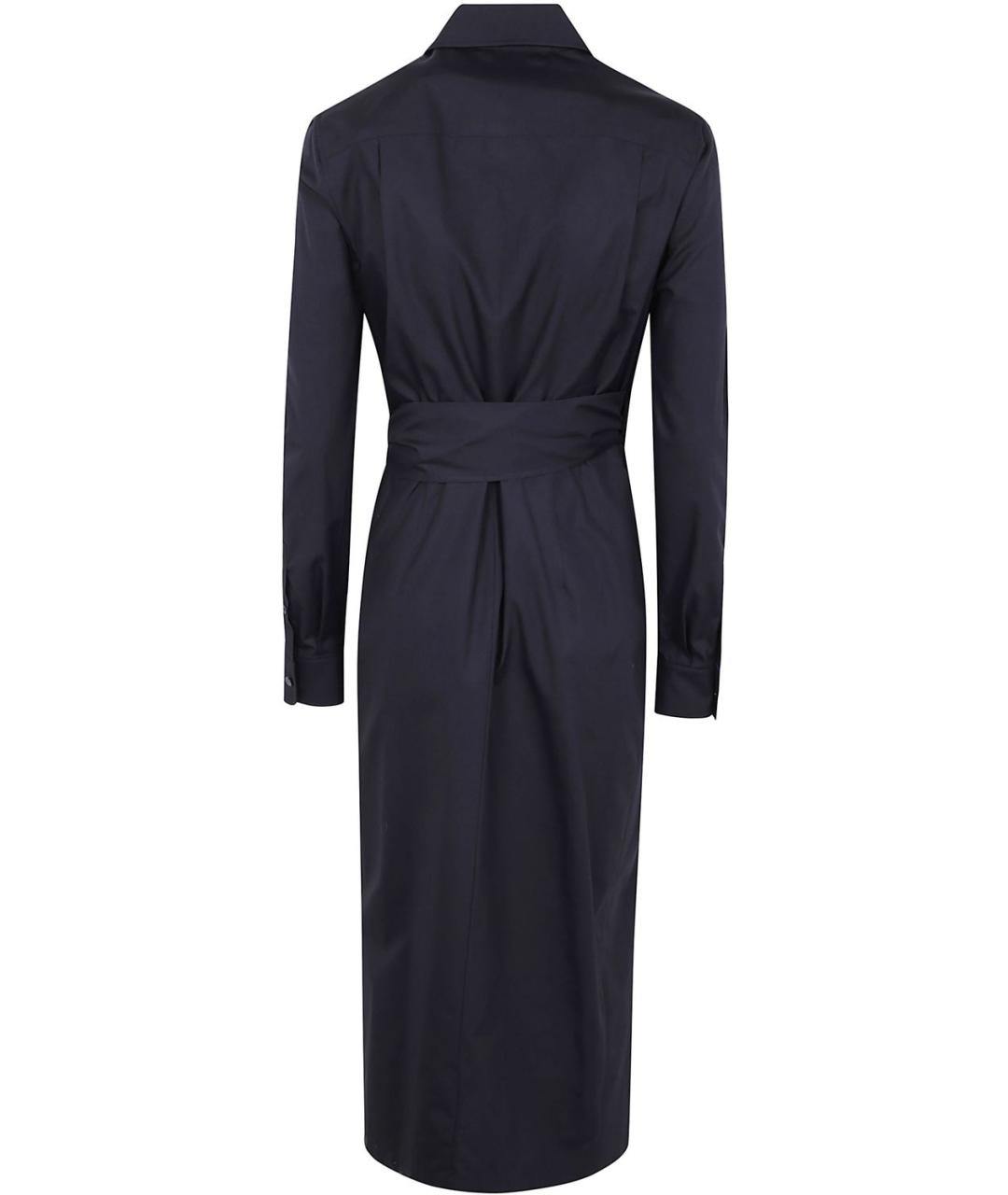 MAX MARA Черное хлопковое повседневное платье, фото 2