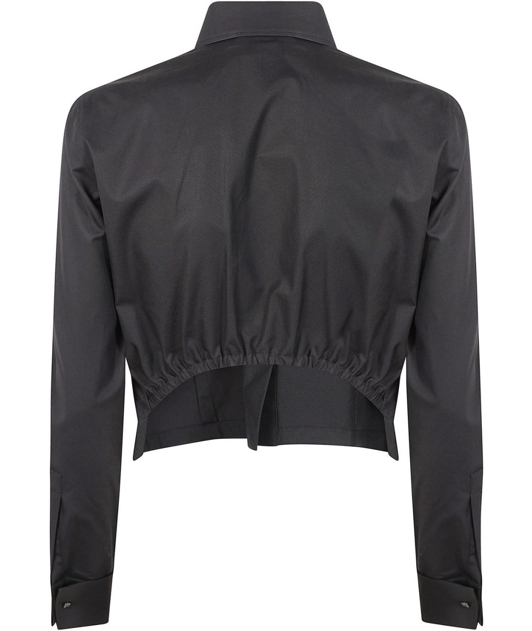 MAX MARA Антрацитовая хлопковая рубашка, фото 2