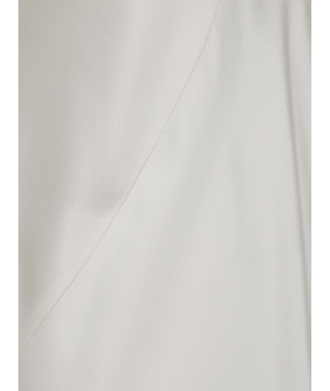 MAX MARA Белая шелковая майка, фото 3