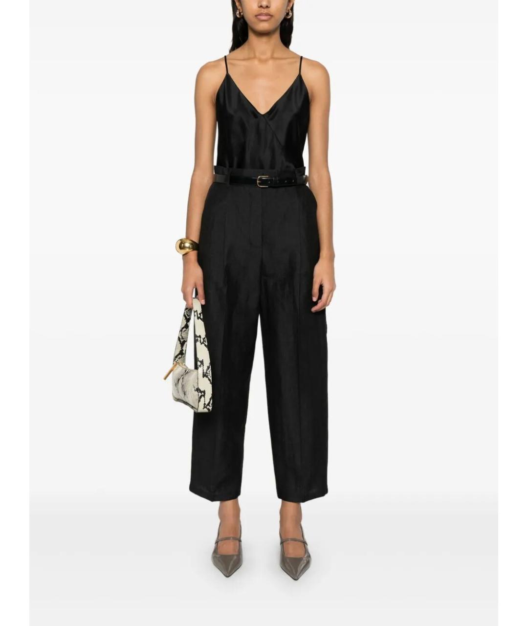 MAX MARA Черная шелковая майка, фото 5